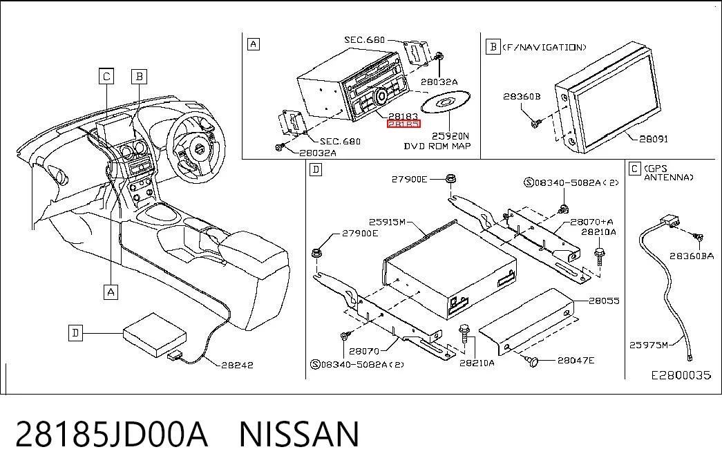 Radioodtwarzacz (radio AM/FM) do Nissan Qashqai +2 I J10