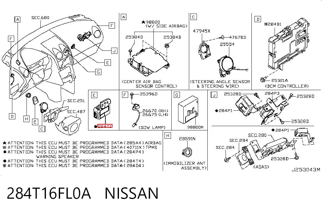 284T16FL0A Nissan/Infiniti