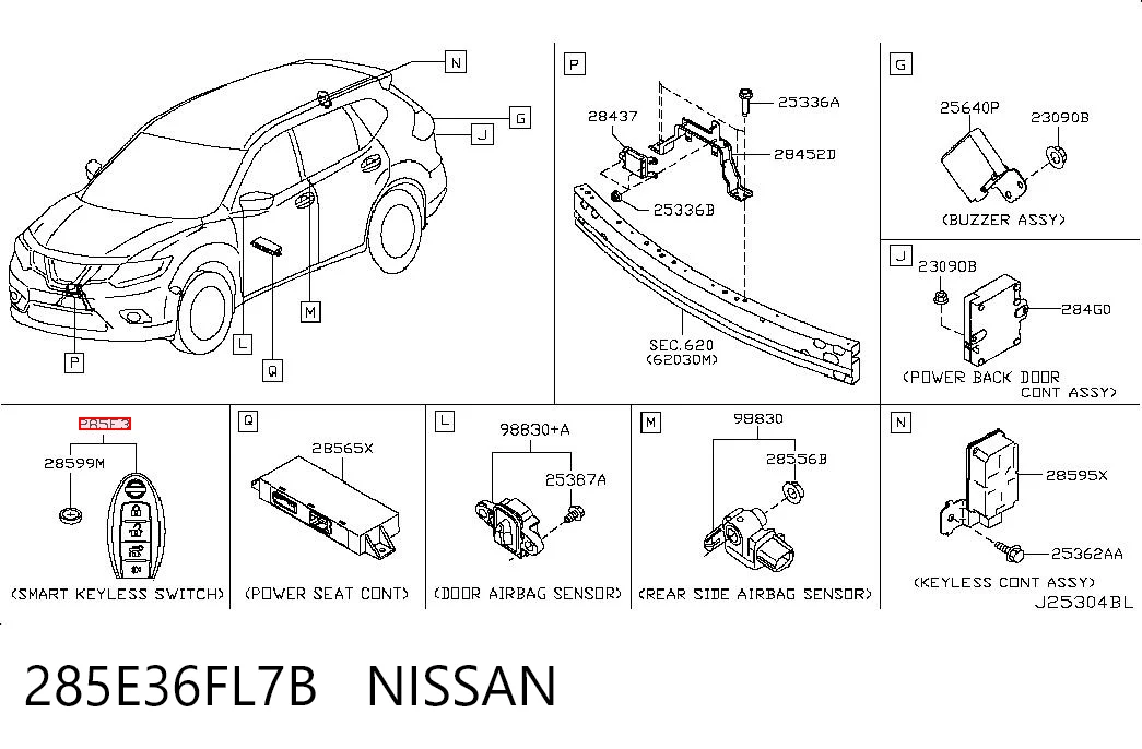 285E36FL7B Nissan/Infiniti