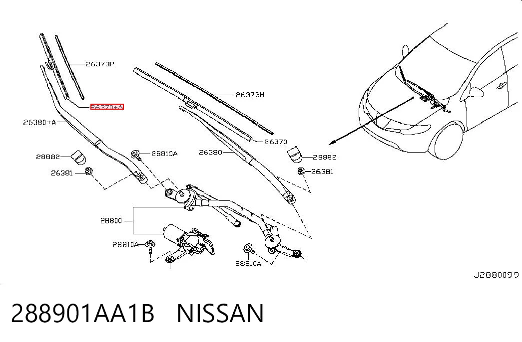 288901AA1B Nissan/Infiniti