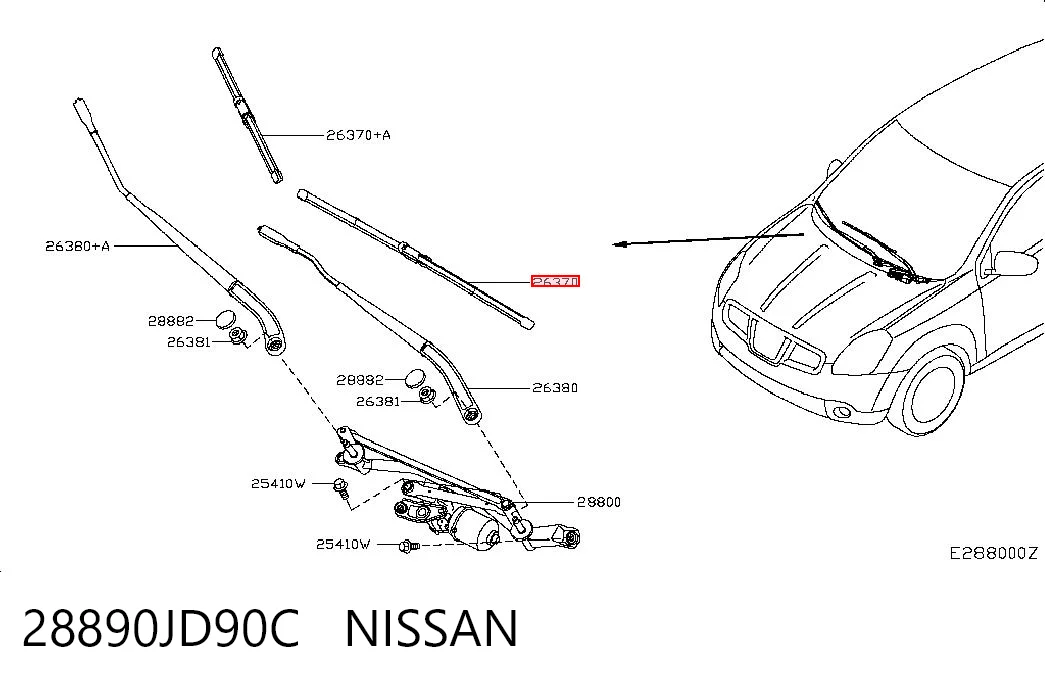 28890JD90C Nissan/Infiniti
