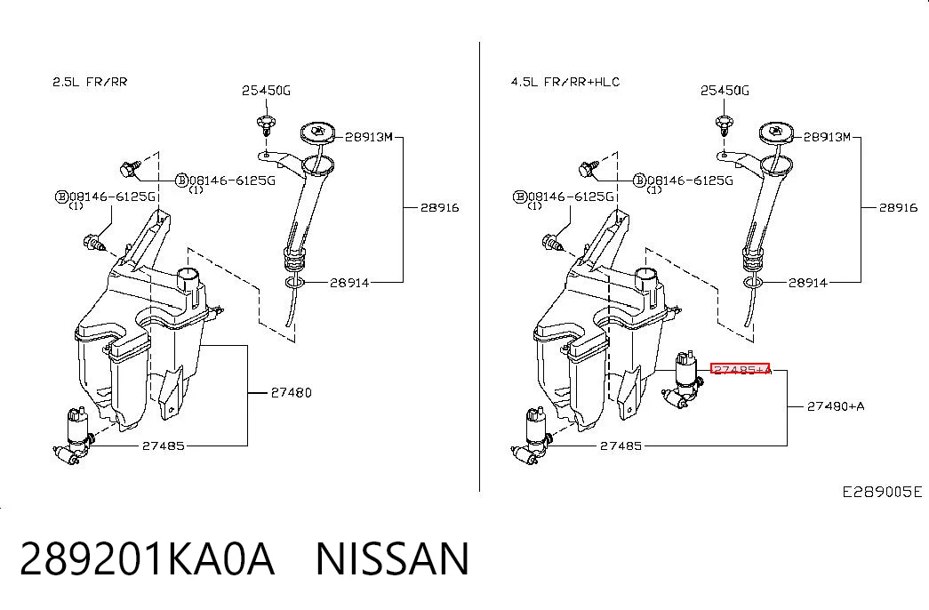 289201KA0A Nissan/Infiniti