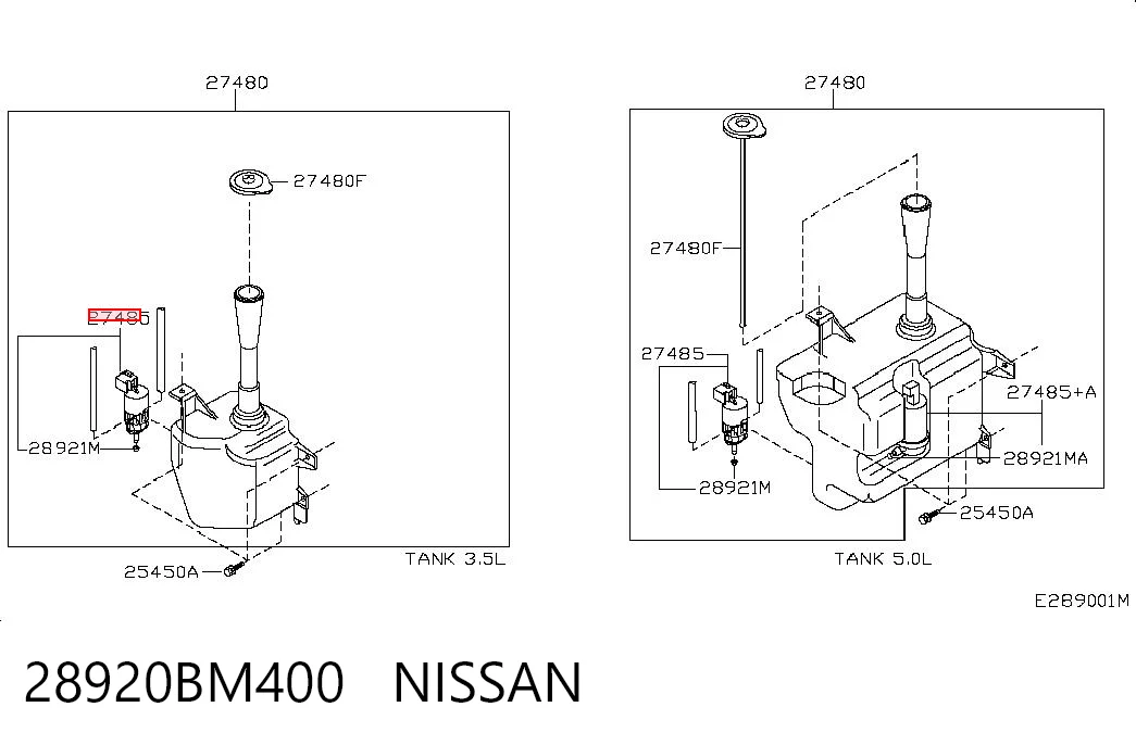 28920BM400 Nissan/Infiniti