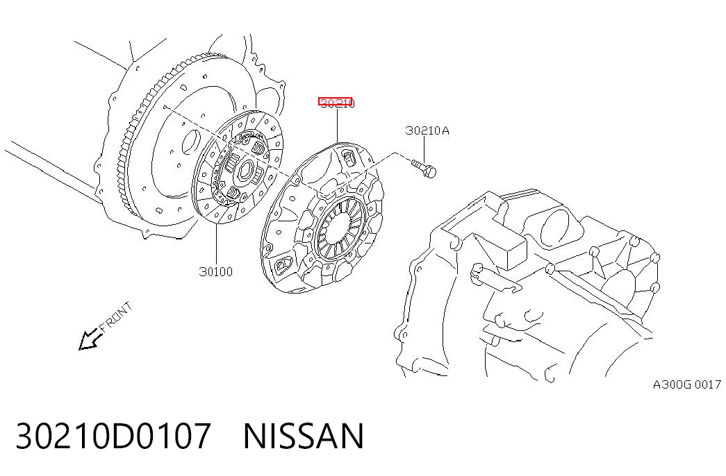  Docisk sprzęgła Nissan Almera 1