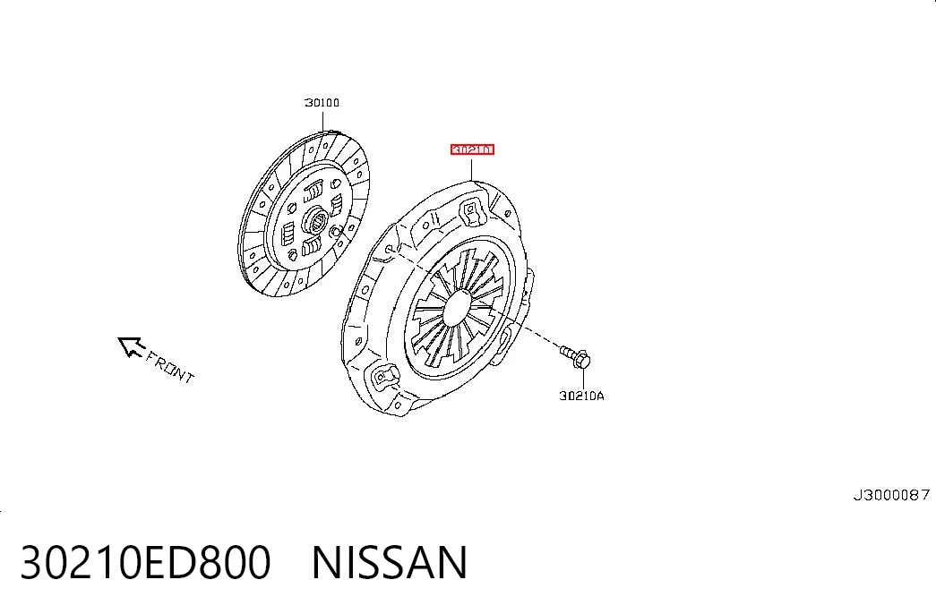 Docisk sprzęgła Nissan Qashqai +2 I SUV (J10) (2007 - 2014) cena, od 66,09 USD