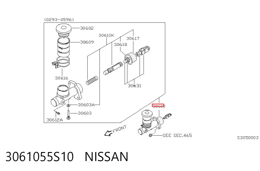Do koszyka Cylinder sprzęgła główny Nissan Terrano I WD21
