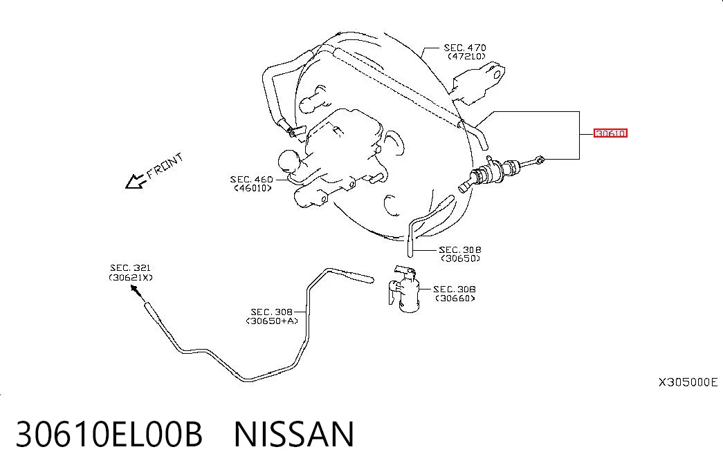Cylinder sprzęgła główny do Nissan Tiida  C11X