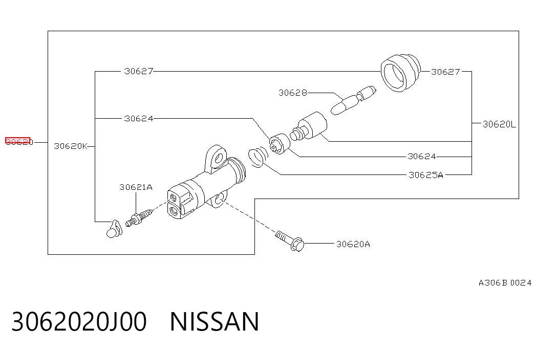 Do koszyka Cylinder roboczy sprzęgła Nissan Patrol  Y60