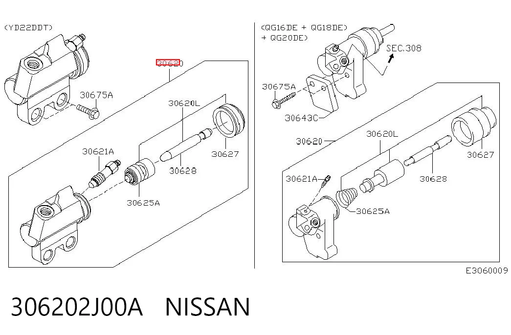 Cylinder roboczy sprzęgła Nissan Primera sedana (P11) (1996 - 2002) cena, od 39,00 USD