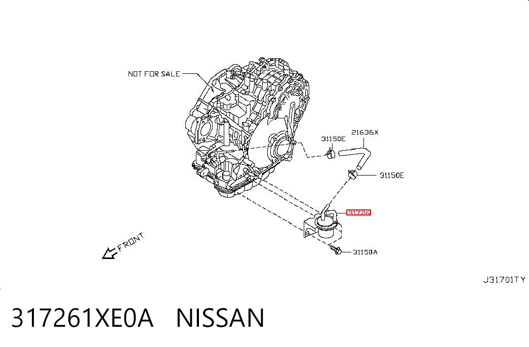 317261XE0A Nissan/Infiniti Filtr automatycznej skrzyni biegów