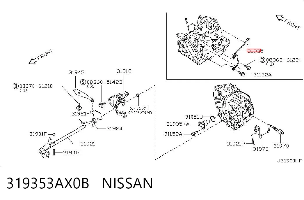 Czujnik prędkości Nissan Almera II sedana (N16) (2000 - 2006) cena, od 78,43 USD