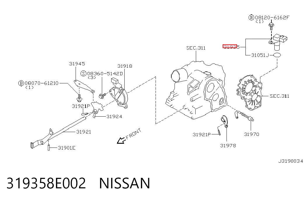 Do koszyka Czujnik prędkości Nissan Almera TINO V10