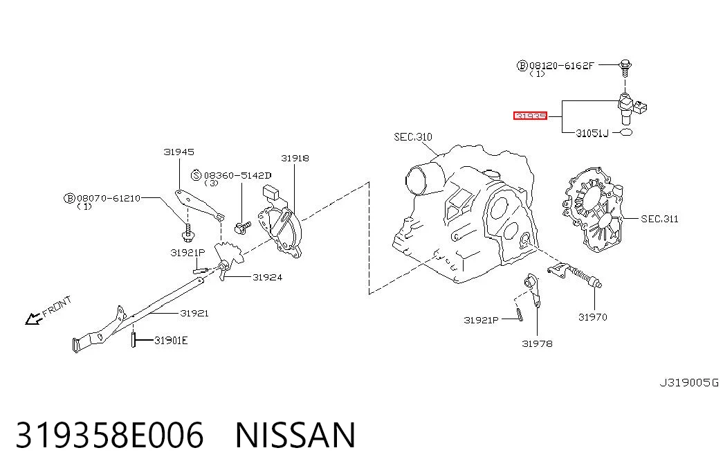 Czujnik prędkości Nissan Almera TINO minivan (V10) (2000 - 2005) cena, od 22,78 USD