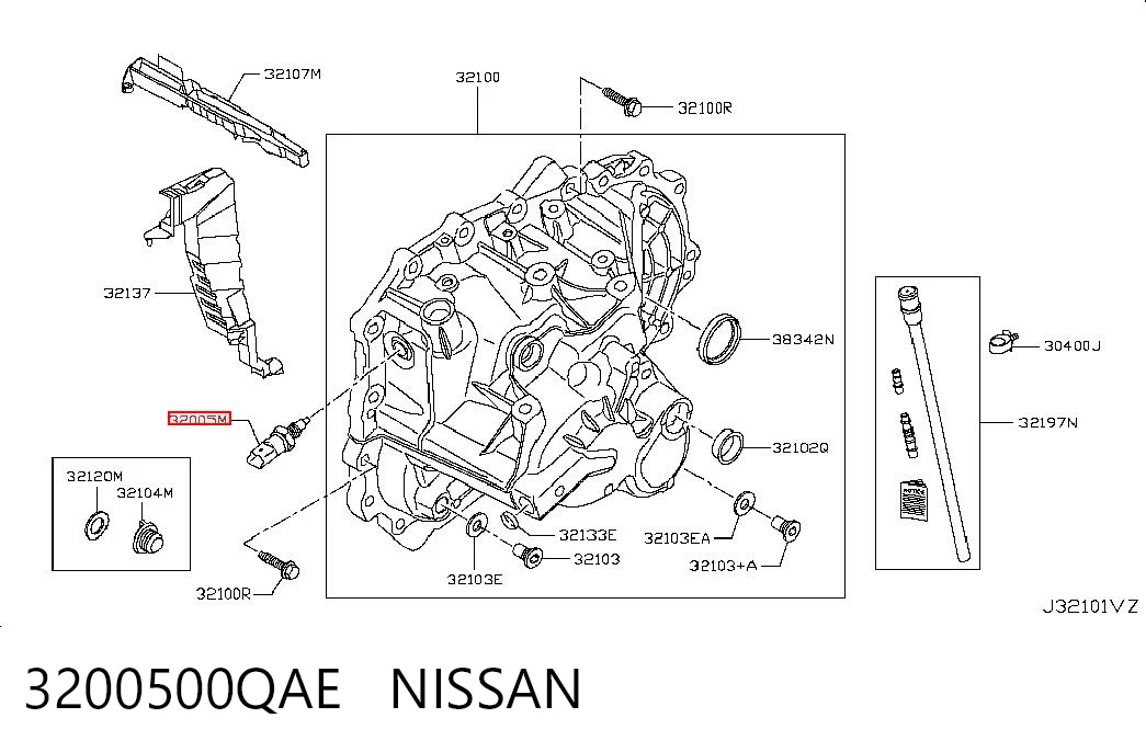 3200500QAE Nissan/Infiniti Czujnik włączania światła cofania