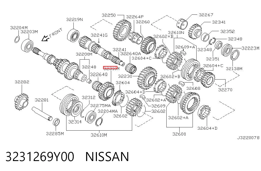 3231269Y00 Nissan/Infiniti