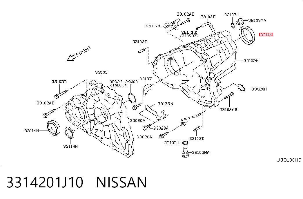 3314201J10 Nissan/Infiniti