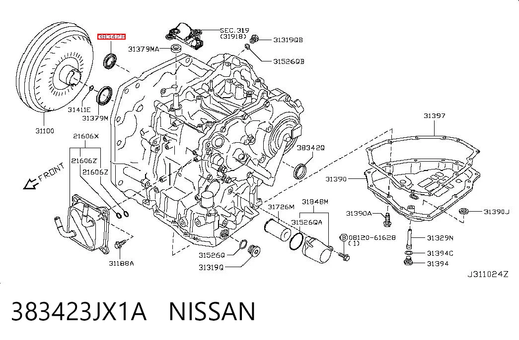 Kupić Uszczelniacz półosi mostu przedniego Nissan Qashqai II J11 w dobrej cenie