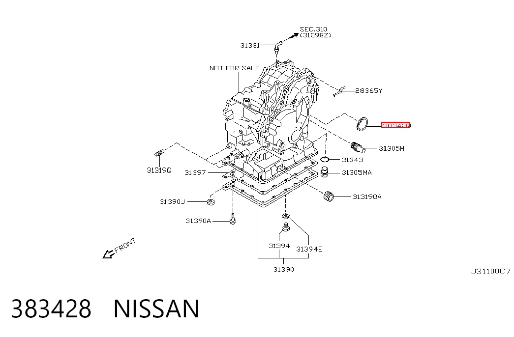 Do koszyka G31003 Japan Cars Uszczelniacz półosi lewej mostu przedniego