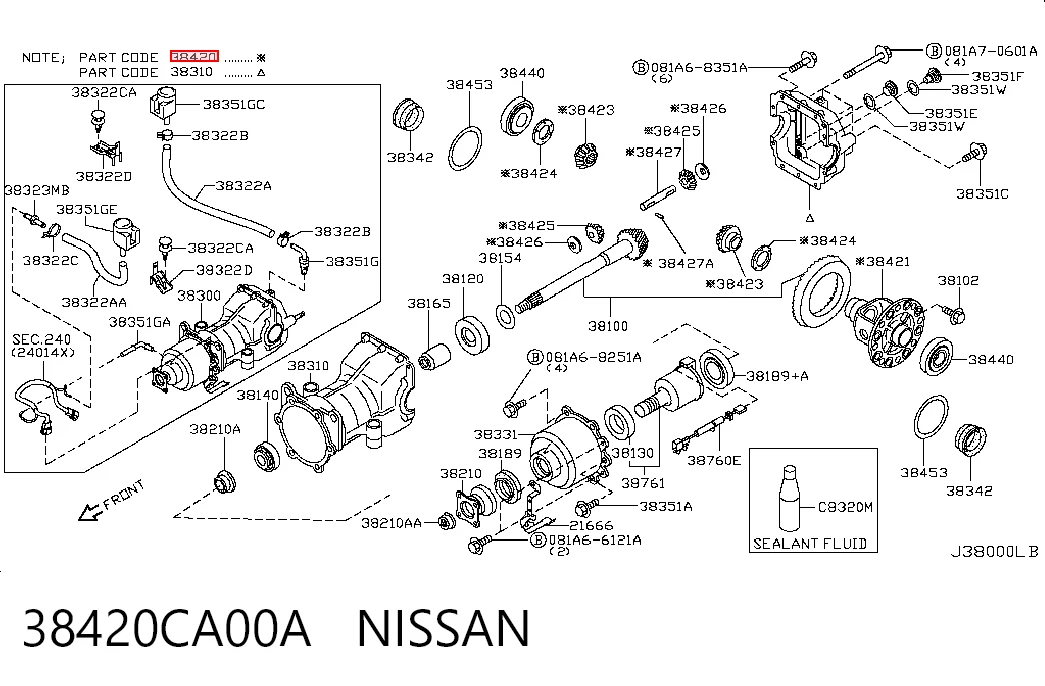 38420CA00A Nissan/Infiniti 