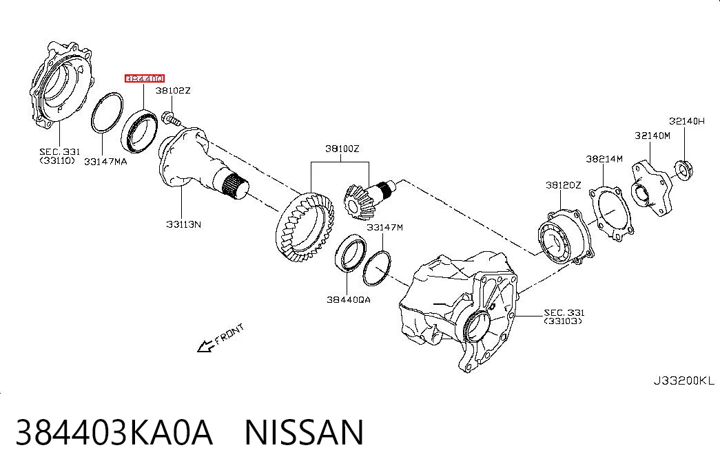 384403KA0A Nissan/Infiniti