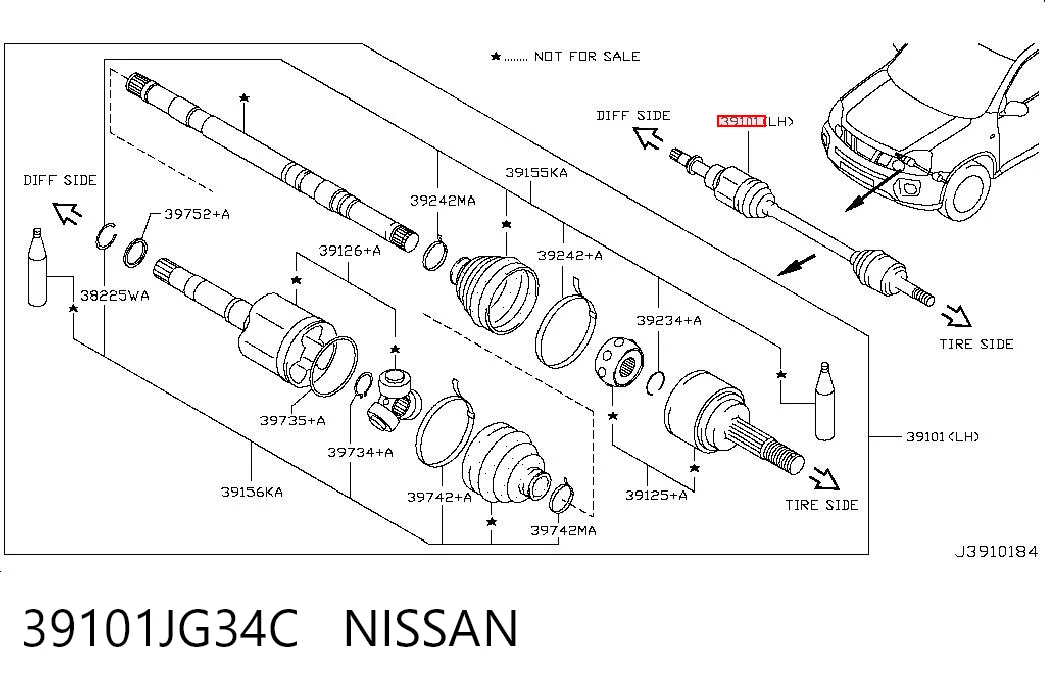 39101JG34C Nissan/Infiniti