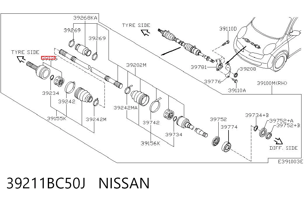 39211BC50J Nissan/Infiniti
