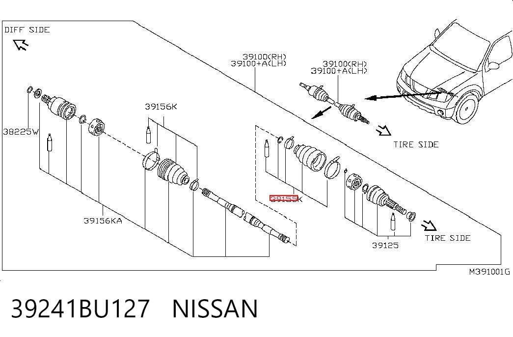 39241BU127 Nissan/Infiniti