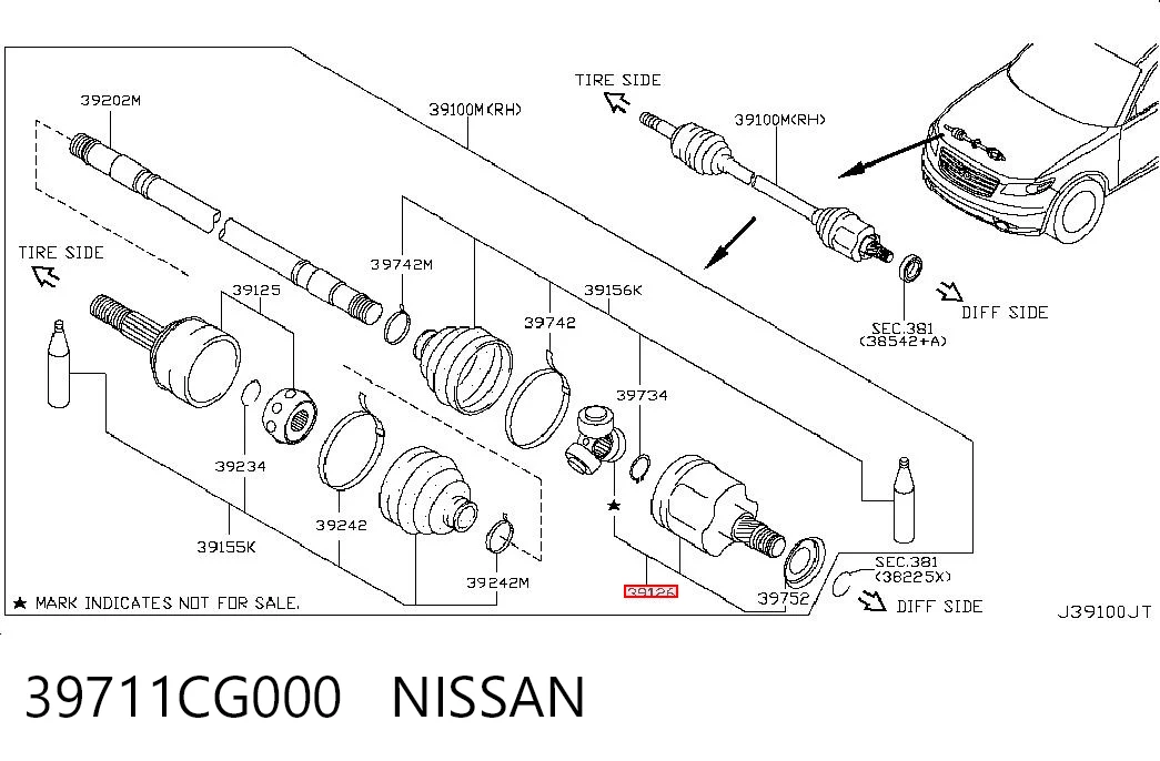 39711CG000 Nissan/Infiniti