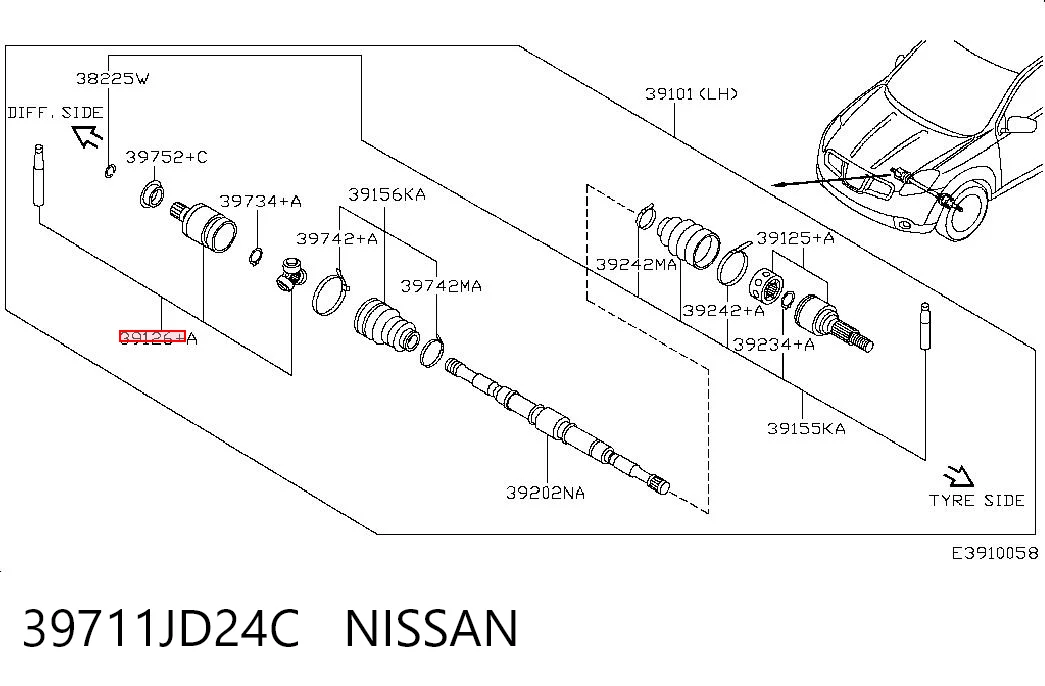 39711JD24C Nissan/Infiniti