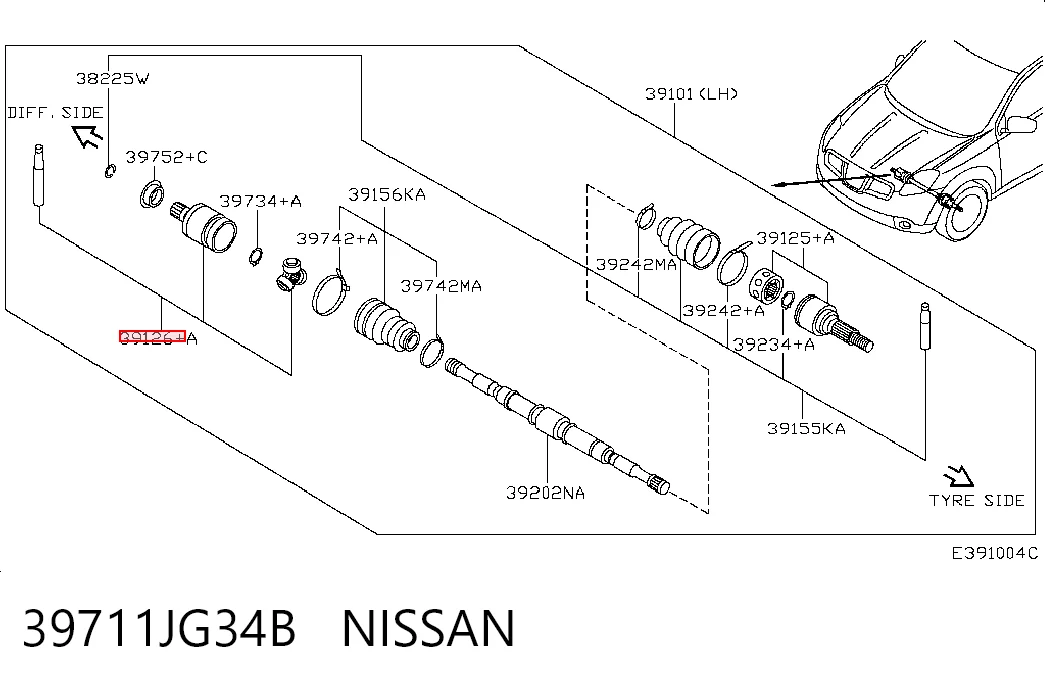 39711JG34B Nissan/Infiniti