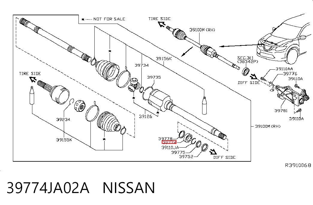 630072RS SKF Łożysko podwieszane półosi przedniej