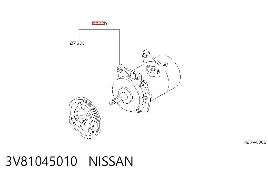 Sprężarka klimatyzacji Nissan Patrol SUV (Y61) (1997 - 2010) cena, od 90,67 USD