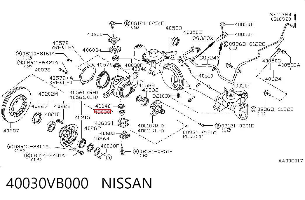 40030VB000 Nissan/Infiniti