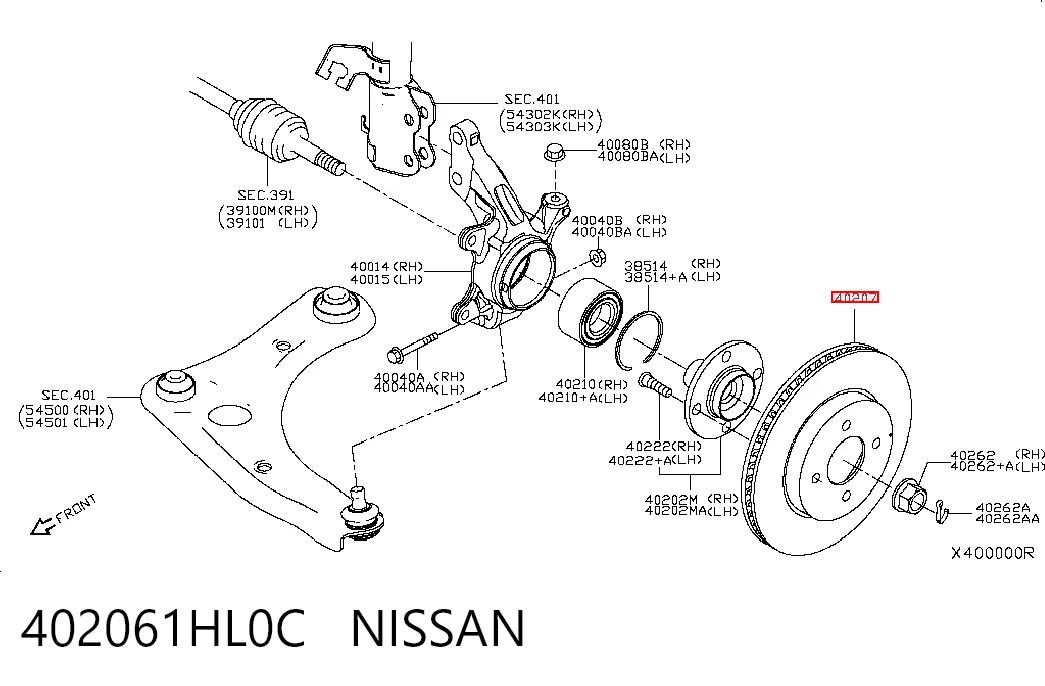 402061HL0C Nissan/Infiniti