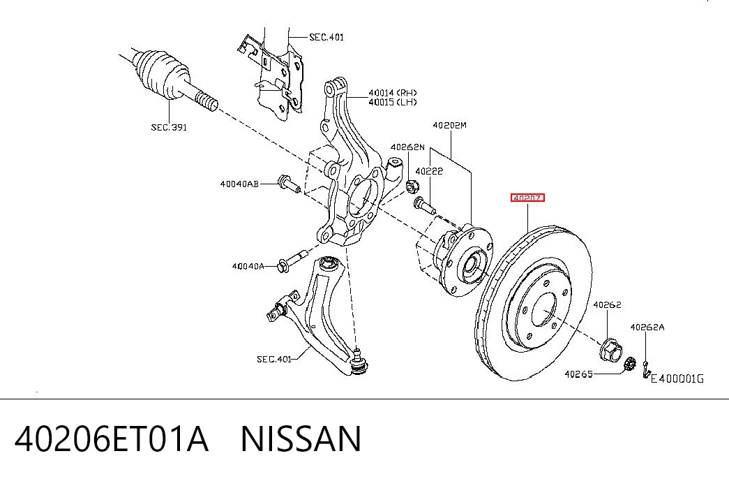 40206ET01A Nissan/Infiniti