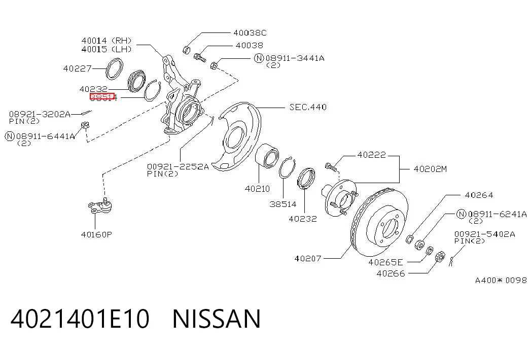 Łożysko piasty przedniej Nissan Bluebird sedana (T72 , T12) (1985 - 1990) cena, od 10,01 USD