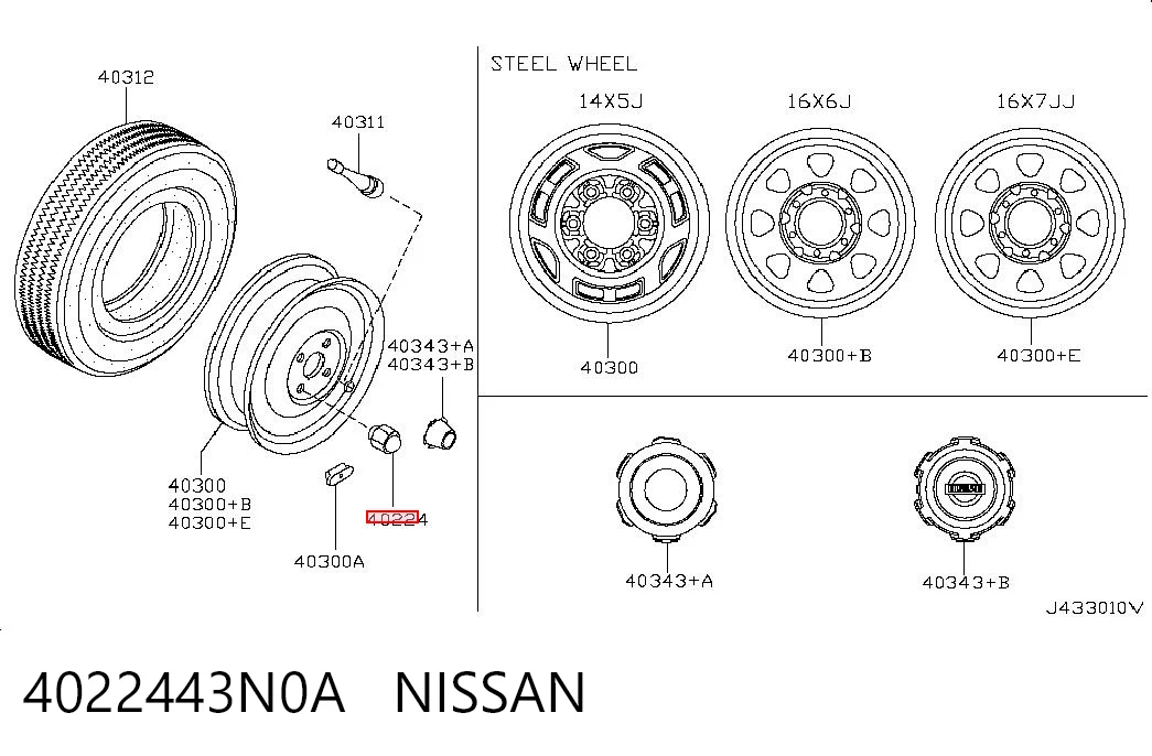 Nakrętka koła do Nissan Altima 