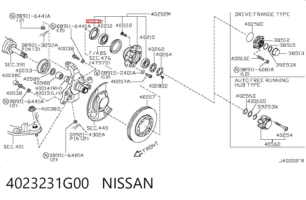 4023231G00 Nissan/Infiniti