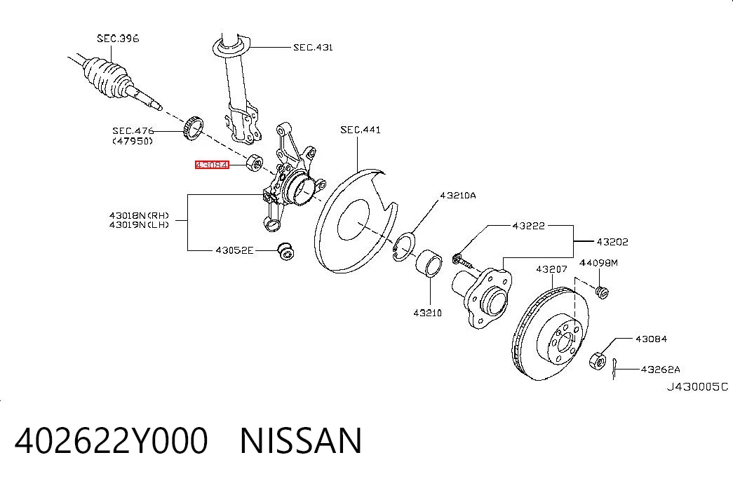 402622Y000 Nissan/Infiniti