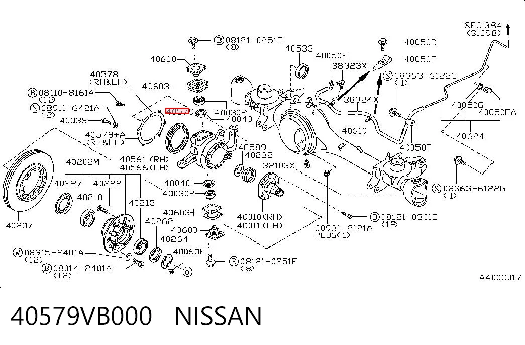 40579VB000 Nissan/Infiniti