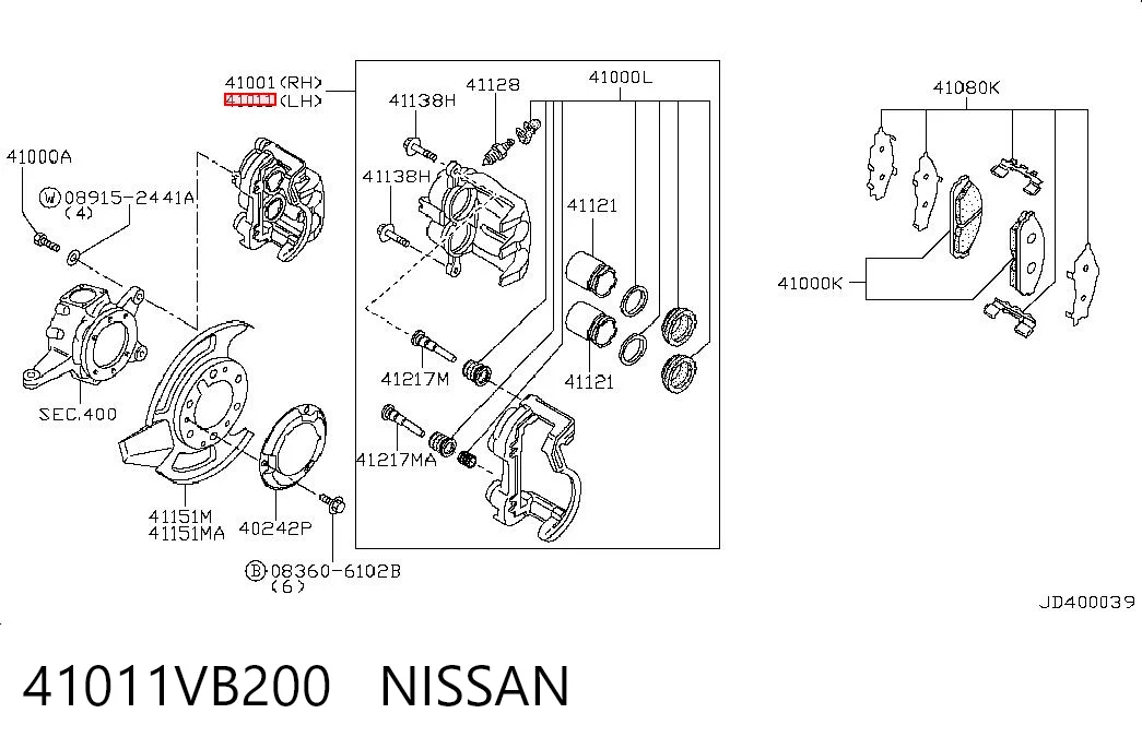 41011VB200 Nissan/Infiniti