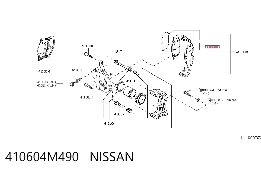 Klocki hamulcowe przednie tarczowe Nissan Almera CLASSIC