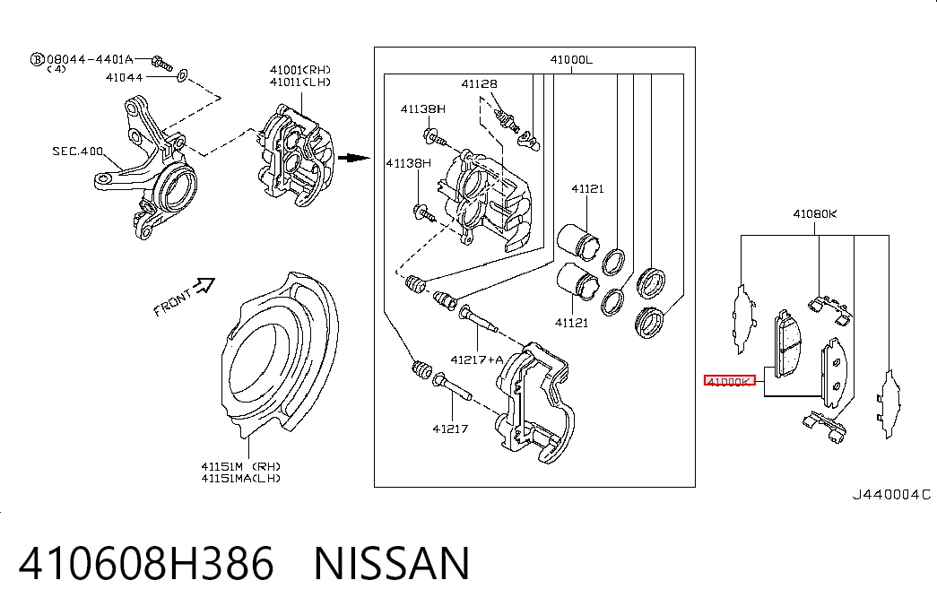 410608H386 Nissan/Infiniti