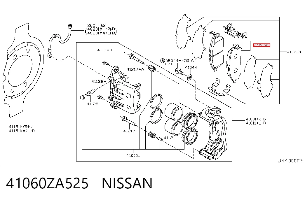41060ZA525 Nissan/Infiniti