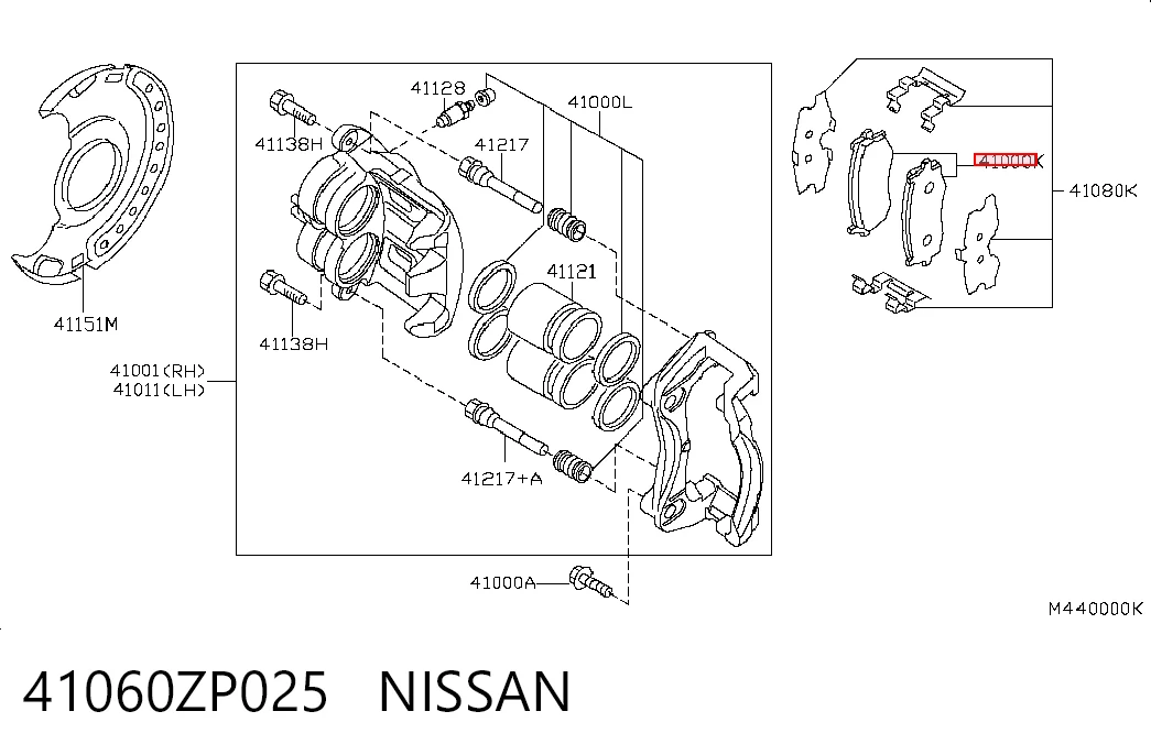 41060ZP025 Nissan/Infiniti