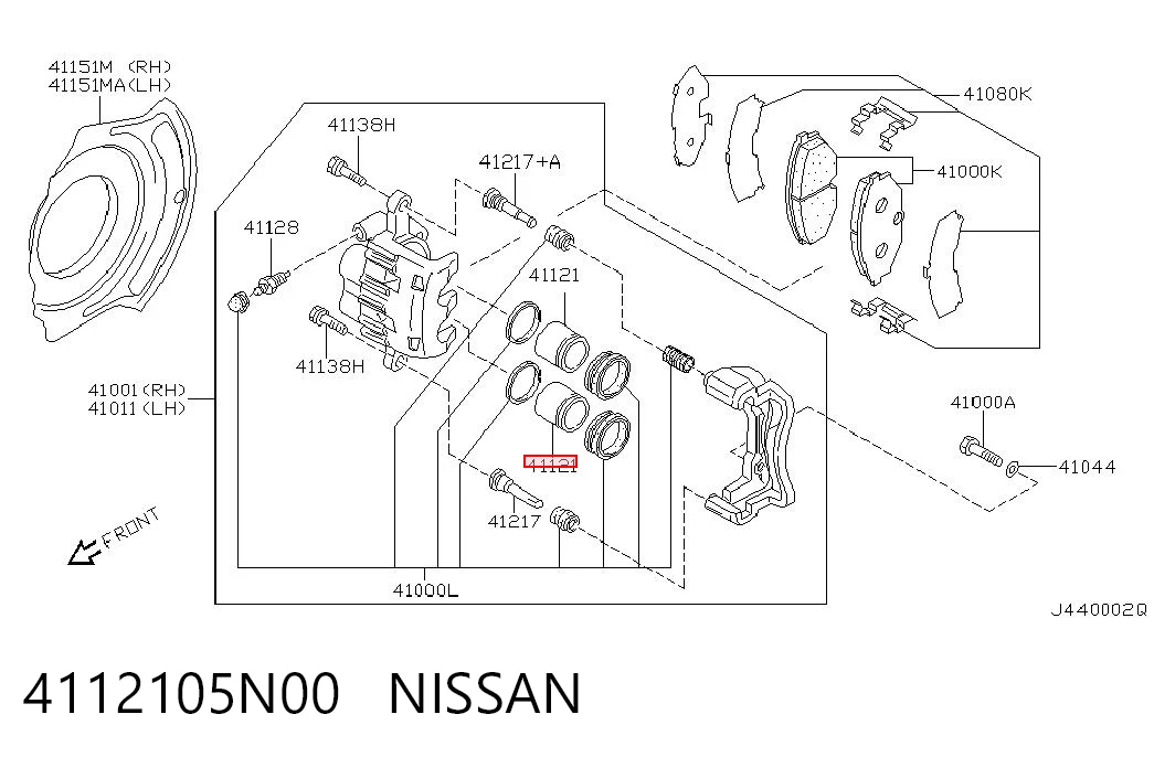 4112105N00 Nissan/Infiniti