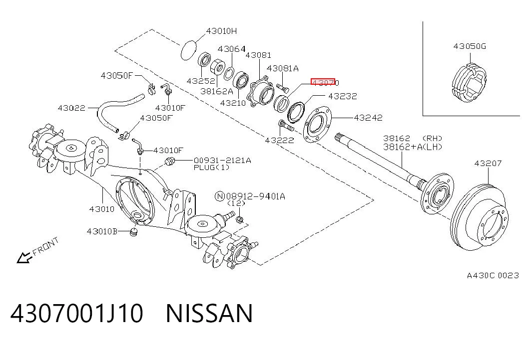 Do koszyka Lożysko piasty tylnej Nissan Patrol  Y61