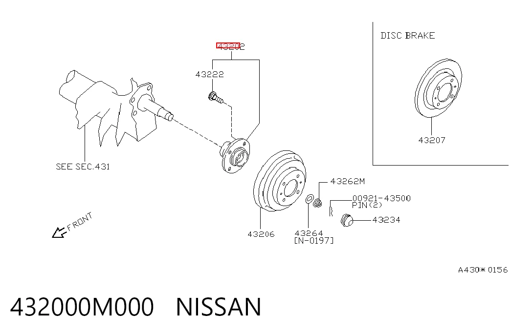 Piasta tylna Nissan Almera I