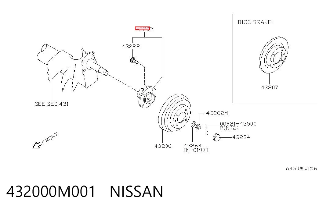 Piasta tylna do Nissan Almera I N15