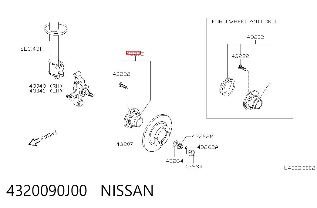  Piasta tylna Nissan Primera 